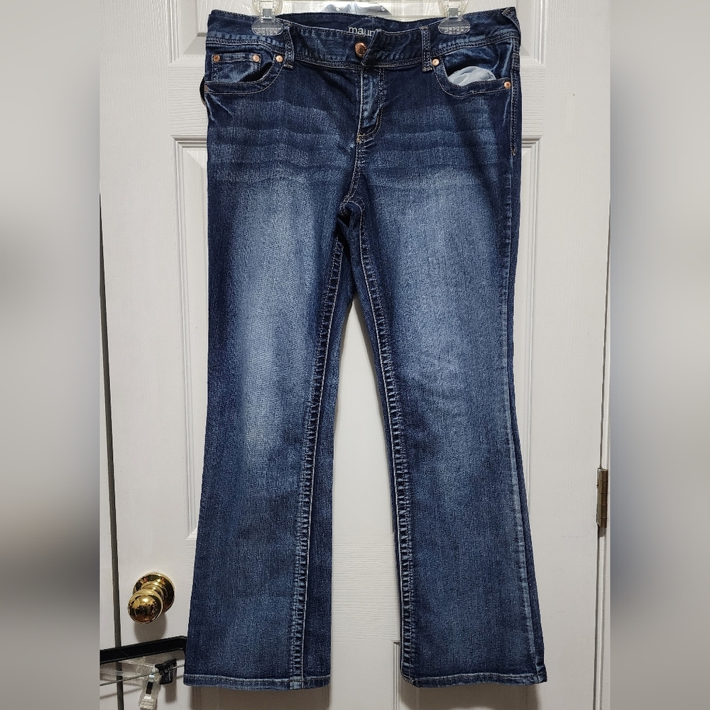 Maurices Dark Blue Straight Leg Jeans